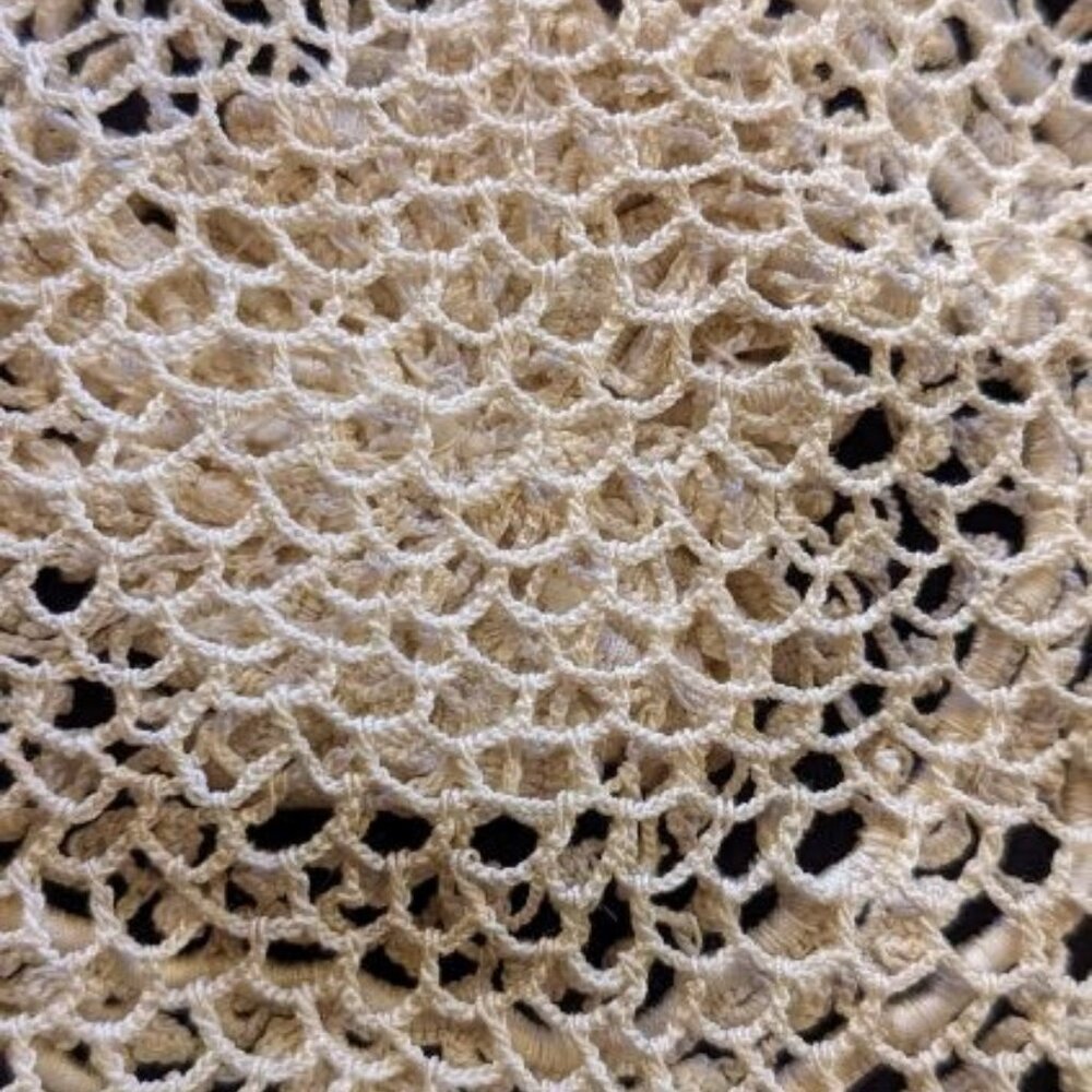 Antique Crocheted Lace Purse Evening Wedding Bag Victorian - Picture 15 of 16